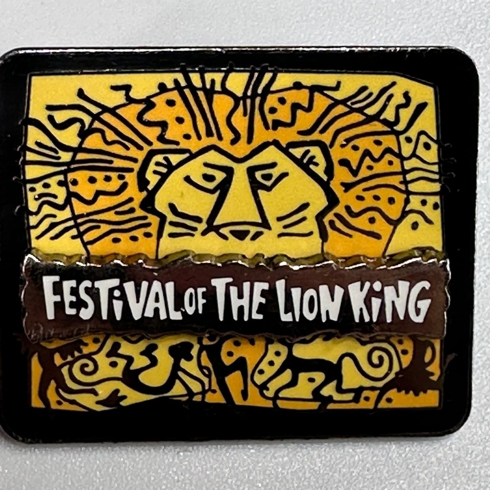 VTG Festival of The Lion King Disney Pin Broadway Show Style Animal Kingdom 2001